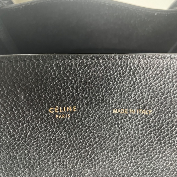 CELINE SMALL CABAS PHANTOM IN SOFT GRAINED CALFSKIN BLACK - Picture 4 of 4